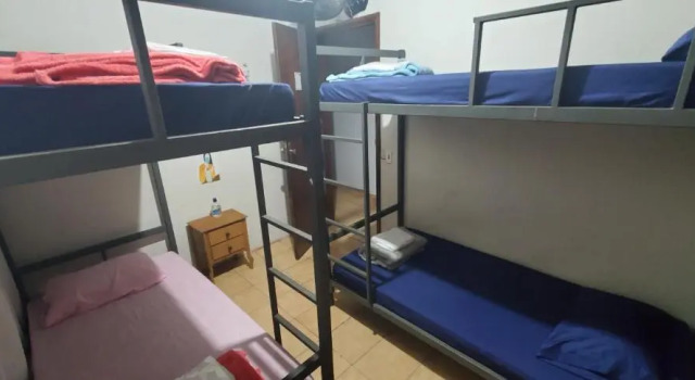 Кровать в общем номере Hostel Bauru