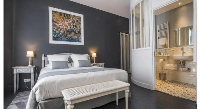 O podwyższonym standardzie pokój La Sauternaise, luxury Boutique B&B