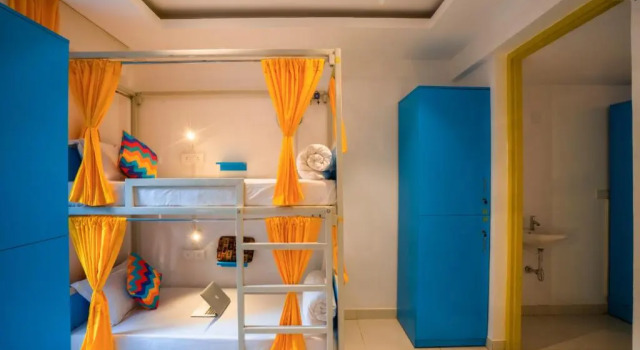 Кровать в общем номере (женский номер) goSTOPS Goa, Baga