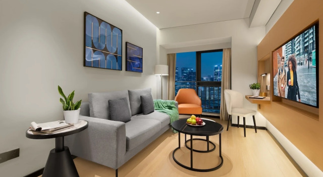 Двухместный номер Deluxe c 1 комнатой Citadines Gaoxin Chengdu