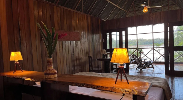 Двухместный номер Deluxe c 1 комнатой с балконом и с видом на реку Andean Wings Sotupa Eco Lodge