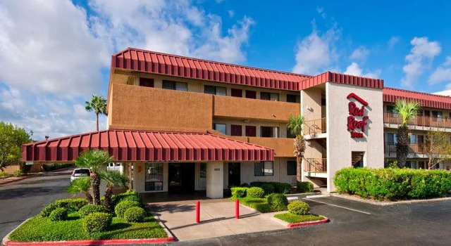 Кровать в общем номере Red Roof Inn Corpus Christi South