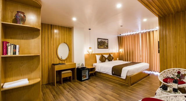 Номер Deluxe с балконом и с видом на горы Beautiful Sapa Hotel