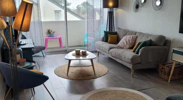 Апартаменты Charmant appartement spacieux proche plage avec piscine