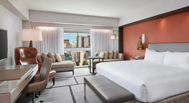 Двухместный номер с видом на город Отель Millennium Hilton New York One UN Plaza