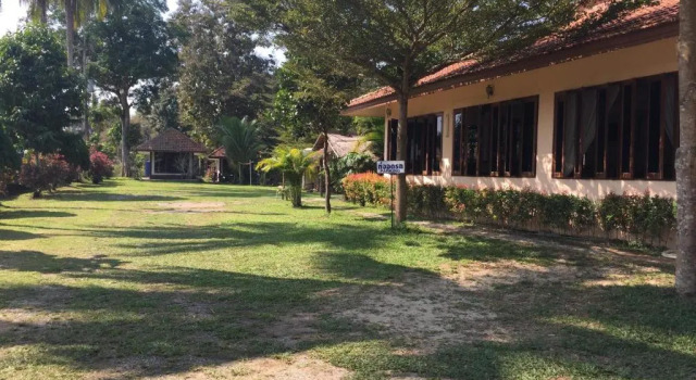 Кровать в общем номере Siam Tara Resort Chiangkhong