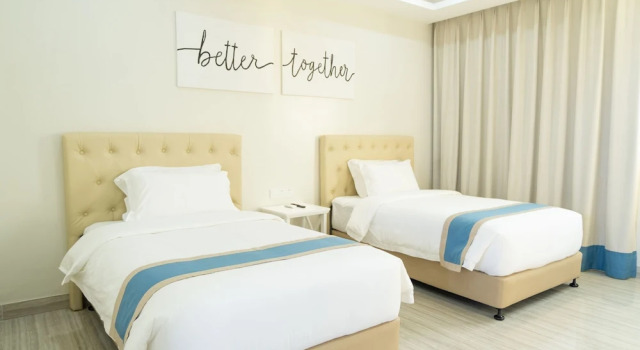 Четырёхместный номер Executive с видом на город Hampton Suites