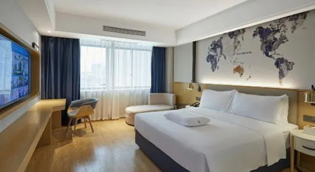 Двухместный люкс Deluxe с видом на улицу Kyriad Marvelous Hotel Shenzhen Longhua Dalang Business Center
