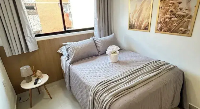 Melhores Flats - Delícia a 50m do mar, Забронировать Отель Отели Жуан-Песоа с парковкой, рядом с Социальная коммерческая служба Жуан-Песоа, Парковка