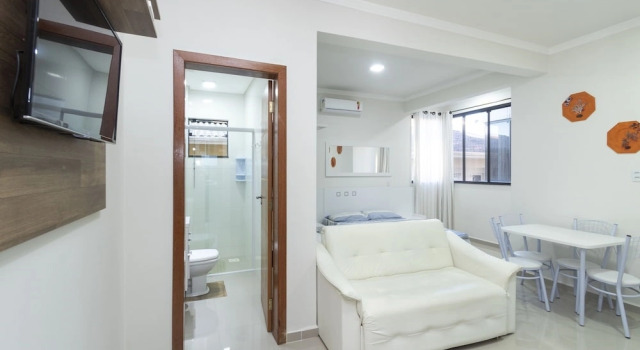 Apartamento Studio - 303 - 15, Забронировать Апартаменты/квартира Бомбиньяс Санта-Катарина