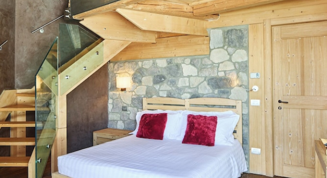 Habitación cuádruple De lujo con balcón Chalet Morel 1586 Hotel & Spa