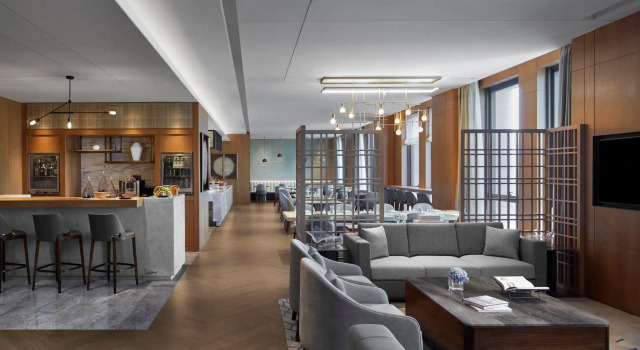 Двухместная клубная студия Wenzhou Airport Marriott Hotel