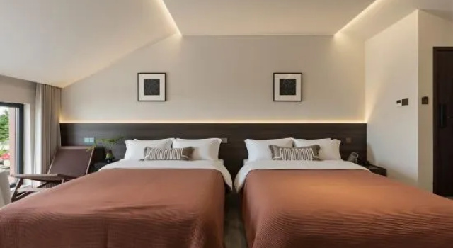 Люкс с красивым видом из окна Yangchuan Design Art | Sea View Private Hot Spring Homestay, Yangkou Beach, Laoshan Scenic Area
