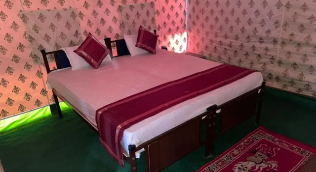 Тент с красивым видом из окна Hotel Nubra Delight and Camps