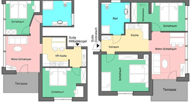 Апартаменты с 2 комнатами Karglhof Stammhaus