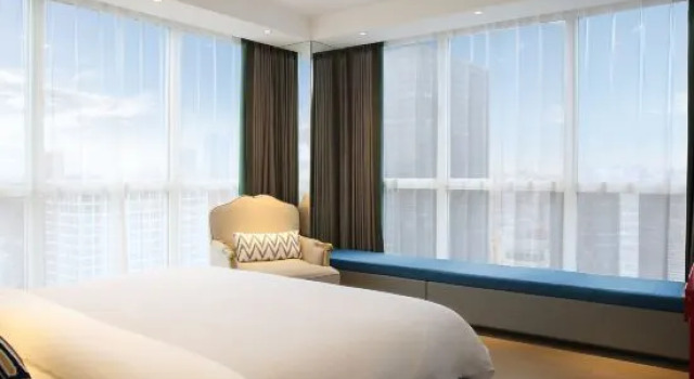 Люкс с красивым видом из окна Youjia Yaju Apartment (Beijing Guomao Branch)