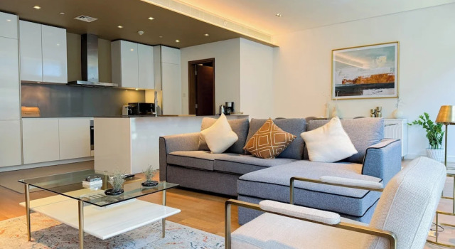 Апартаменты Luxury c 1 комнатой с балконом Aya - Sophisticated 1BR Apartment in CityWalk with Views