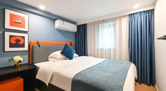 Люкс Дуплекс с 2 комнатами с видом на реку Livetour International Apartment (Guangzhou Financial City Sanxi Subway Station)