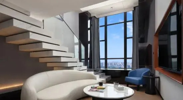 Люкс Дуплекс с видом на реку FUNGEE X Hotel (Xiangjiang Middle Road, Bishahu (Youth Square) Station, Changsha)