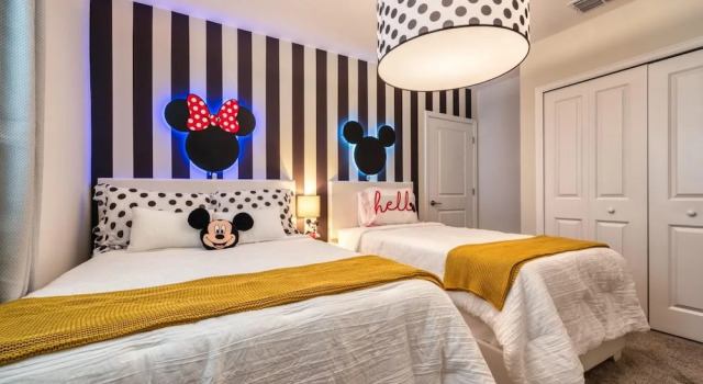 Chic Modern Condo With Spacious Layout and Mickey Bedroom