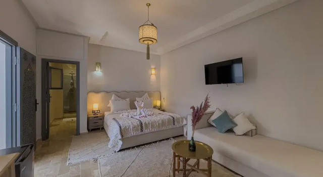 Camera doppia Deluxe con vista sul cortile Riad Tonaroz Gold