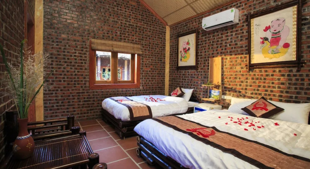Трёхместное бунгало Ninh Binh Palm Homestay