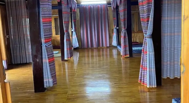 Кровать в общем номере Mi House Nghia Lo Yen Bai