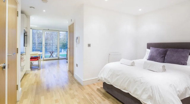 Люкс Deluxe с 2 комнатами Modern Apt. in the Heart of Docklands