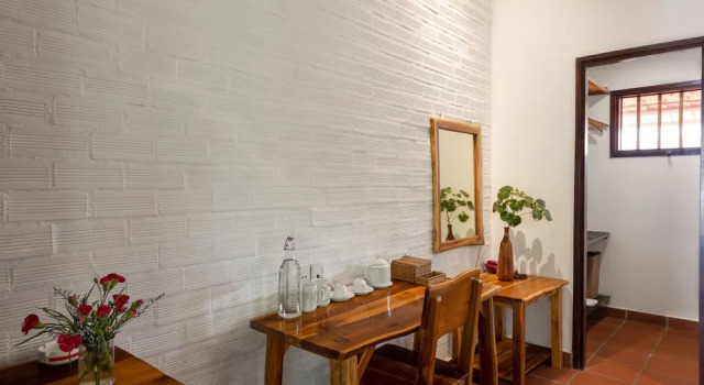 Двухместный номер Deluxe с балконом и с видом на сад An Nhien Retreat Phu Quoc with Yoga Daily & Beach access