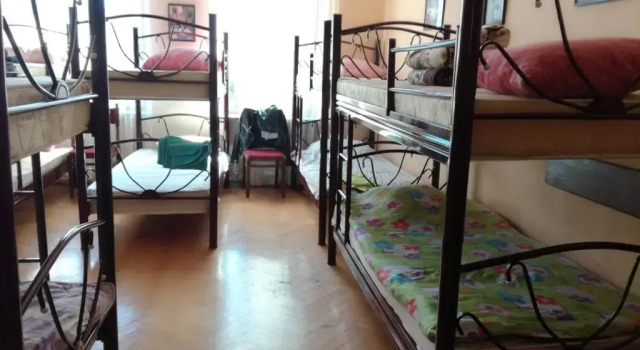 Кровать в общем номере Hostel in Batumi