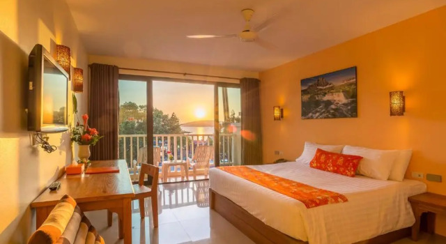 Двухместный номер Deluxe с видом на море Srisuksant Resort