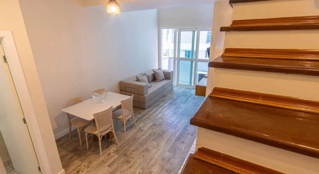 Loft com Piscina Academia e Garagem no Gonzaga, Забронировать Апартаменты/квартира Апартаменты Сантос, рядом с Memorial of Achievements, Апартаменты/квартира