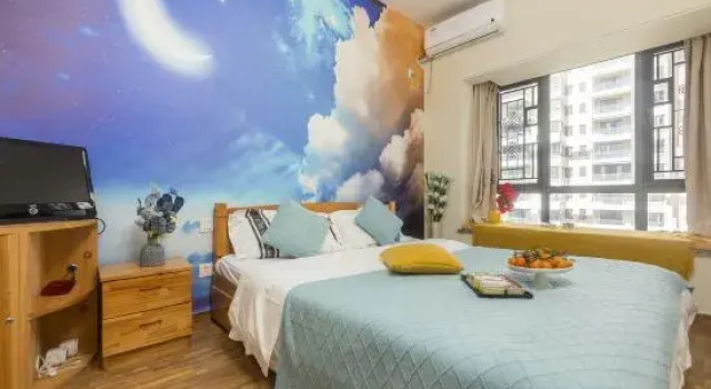 Люкс с 3 комнатами с видом на море Wenchang Space Exploration Moon Seaview Theme Apartment