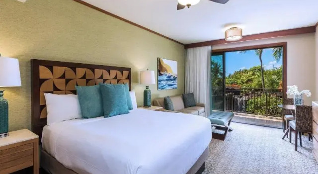 Студия с балконом и с красивым видом из окна Koloa Landing Resort at Poipu, Autograph Collection