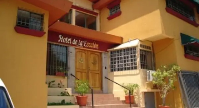 Кровать в общем номере Morrison Hotel San Salvador