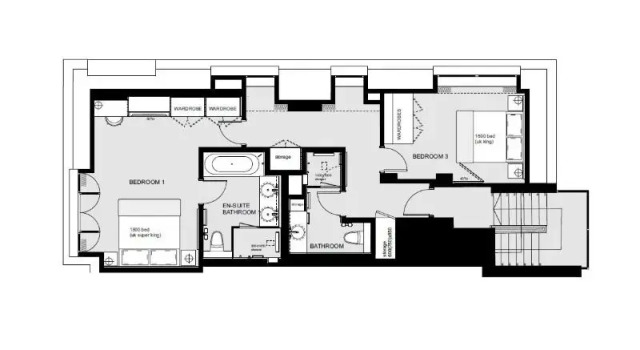 Апартаменты с 3 комнатами 15 Basil Street Apartments