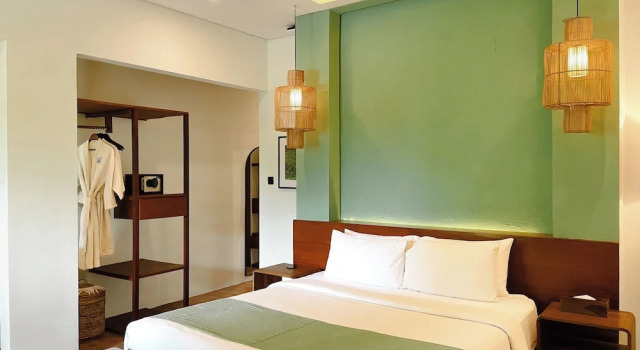 Номер Deluxe с балконом Leafy Home Canggu - 5 Mins Walk to Echo Beach