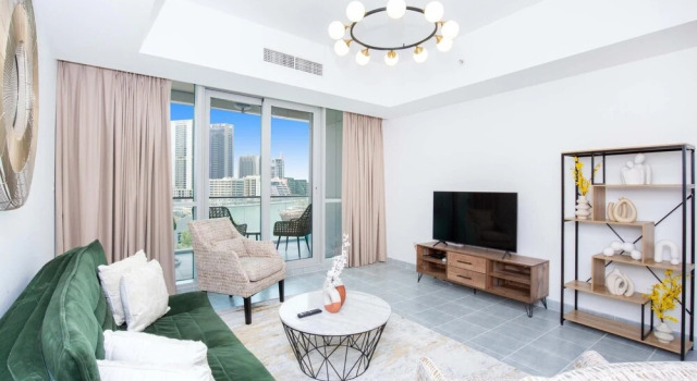 The Waves Exude Luxury 1 BR Waterfront, Забронировать Отель Дубай-Марина , рядом с Dubai Marina Yacht Club