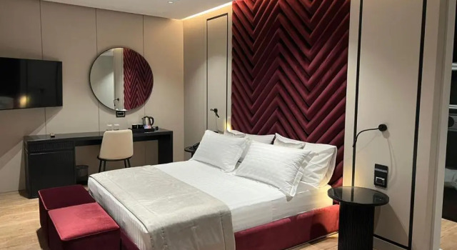 Двухместный номер Deluxe с балконом и с видом на море Rozafa Palace Hotel