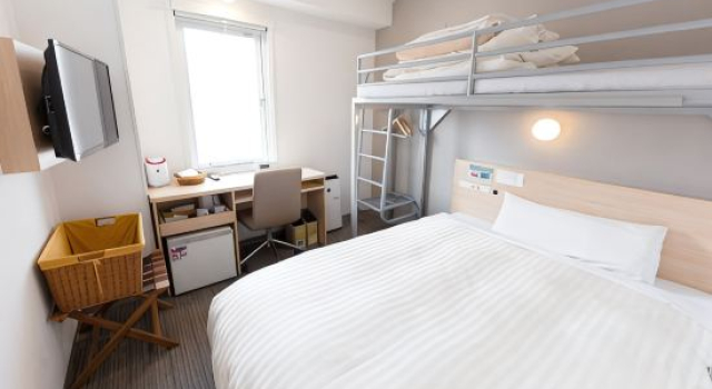 Кровать в общем номере (женский номер) Super Hotel Tokyo Otsuka