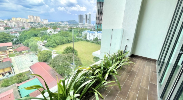 Апартаменты Deluxe с 2 комнатами с балконом и с видом на город Damai 88 Condominium