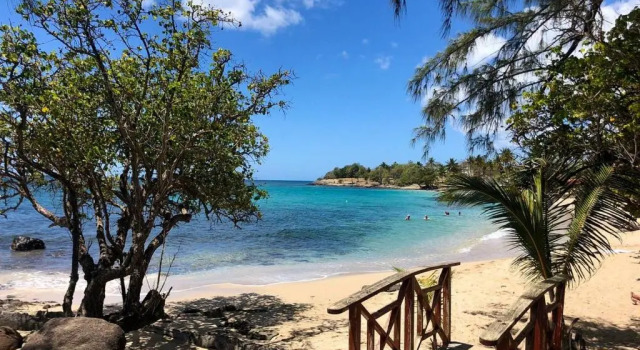 Villa d'une chambre avec piscine privee jardin clos et wifi a Sainte Luce a 1 km de la plage
