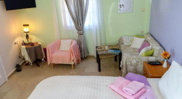 Люкс с видом на море Melinas sunset-Nice flat with 2 Rooms,2 Bath with sea view sunset