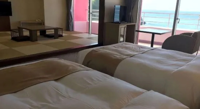 Люкс с видом на океан Tanegashima Iwasaki Hotel