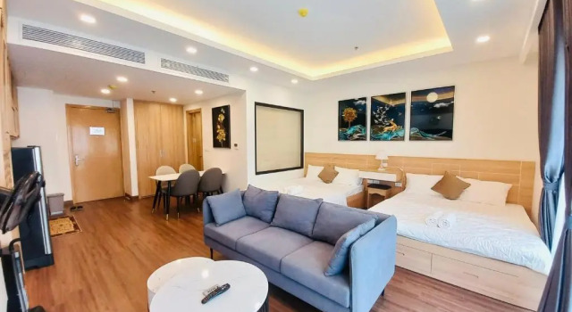 FLC sea tower một phòng ngủ 2 giường đôi lớn view biển 49m2 tiêu chuẩn 4 sao, Забронировать Отель Отели Куинён с парковкой, Парковка