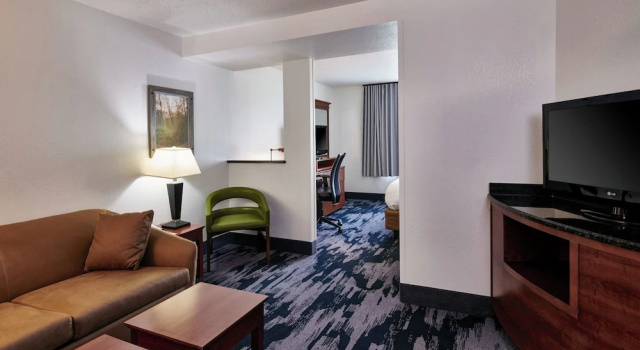 Двухместный люкс Fairfield Inn & Suites by Marriott Detroit Livonia