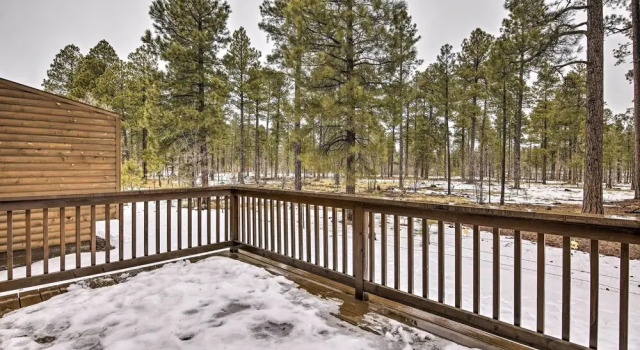 Deck & Gas Grill: Spacious Pinetop Cabin