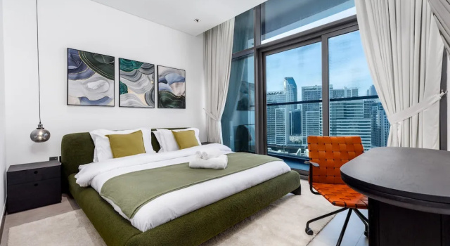 Waves - Urban Retreat Waterfront Elegance at 15 Northside, Забронировать Апартаменты/квартира Дубай Эмират Дубай, рядом с Дубайский аквариум