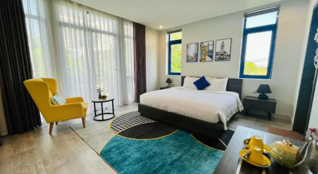 Двухместный номер Deluxe с балконом Blue Boutique Villa Hoi An