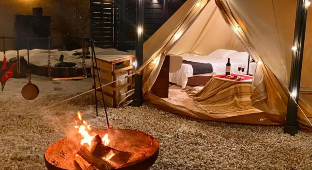 Тент Ongakunomori Hot Springs Glamping Resort